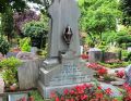 Das Grab von Johann Gregor Breuer auf dem kath. Friedhof.