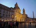DI: Abendliche Stimmung vor Sant'Agnese in Agone (MD)