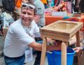 Unser Diözesanvorsitzender Robert Hitzelberger versucht inzwischen sein Glück bei der bayerischen Olympiade von Kolping im Bistum Passau. (Bild: Barbara Säckl)