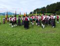 Die Blaskapelle begleitet den Gesang